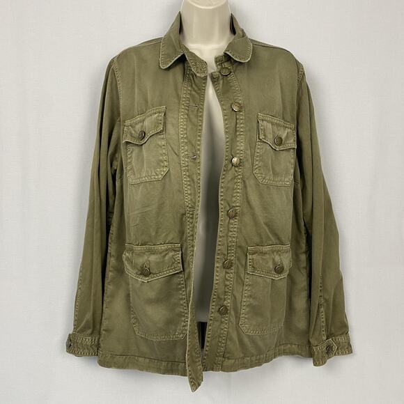 Current Elliott Commander Jacket Women Size 3 Large Army Green Military Gorpcore - Picture 3 of 14